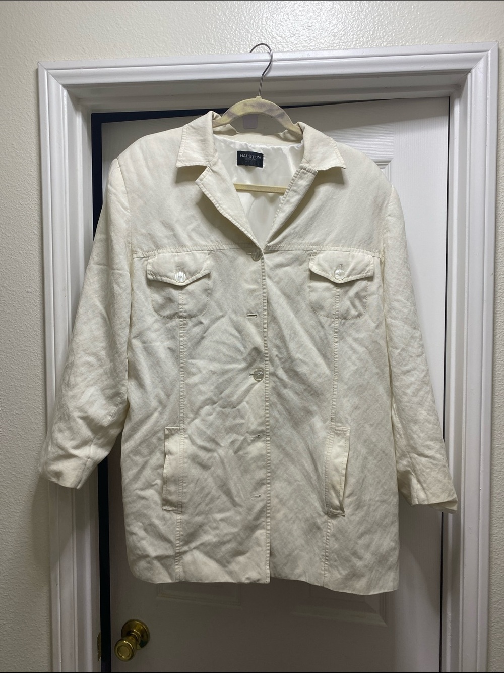 Madison Studio Cream Single-Breasted Women's Blazer Jacket